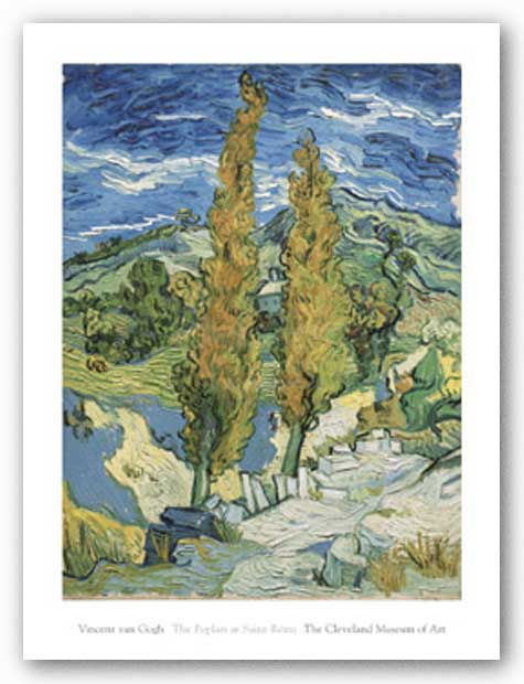 The Poplars at Saint-Rémy, 1889 by Vincent Van Gogh