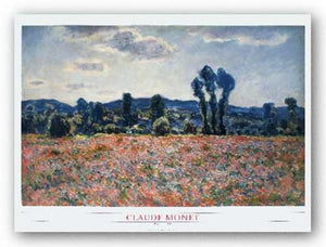 Poppy Field by Claude Monet