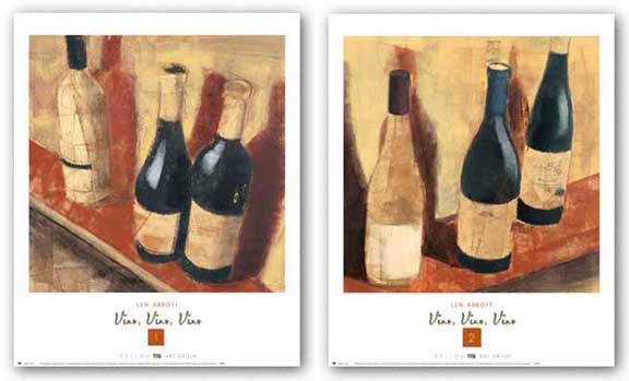 Vino, Vino, Vino Set by Len Abbott