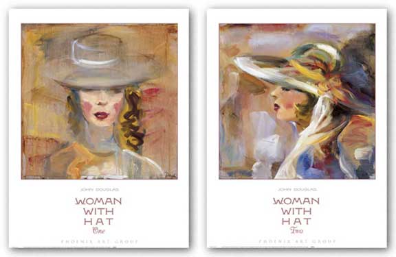 Woman with Hat Set by John Douglas