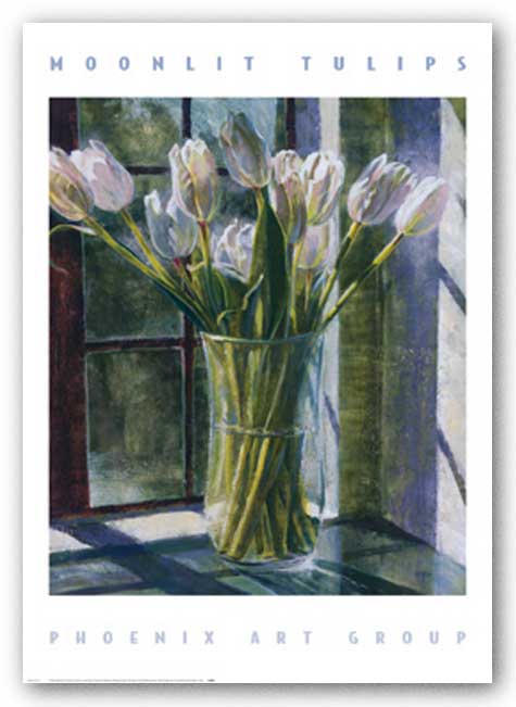 Moonlit Tulips by P. Moss