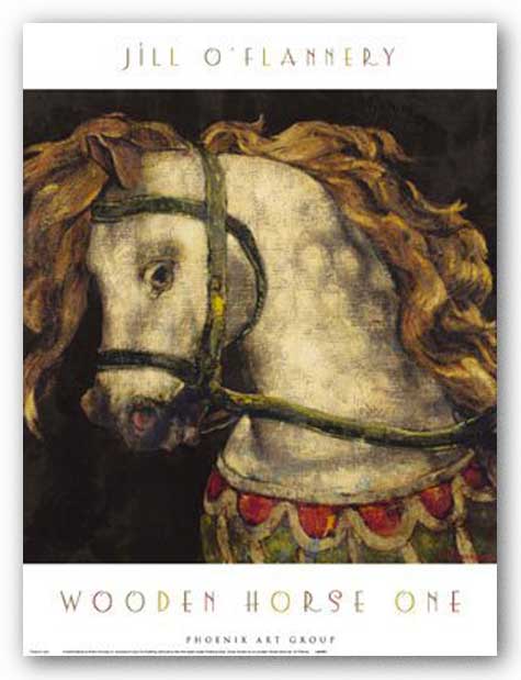 Wooden Horse One by Jill O'Flannery