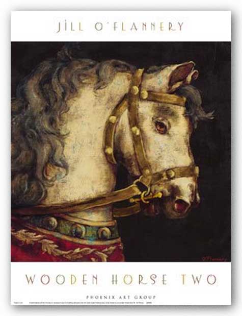 Wooden Horse Two by Jill O'Flannery