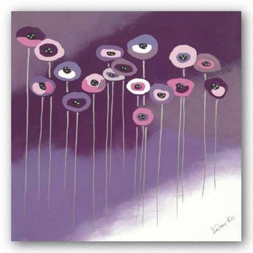 Purple Flowers II by Lindsay Hill