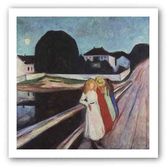 Four Girls On A Bridge by Edvard Munch