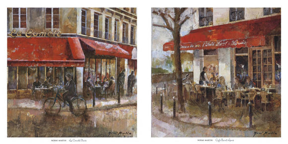 Cafe Saint Louis and La Comete Paris Set by Noemi Martin