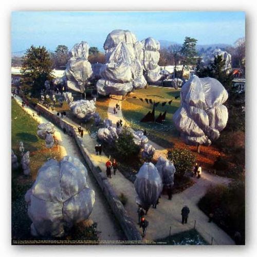 Wrapped Trees, Zurich, No. 15 by Christo and Jeanne-Claude
