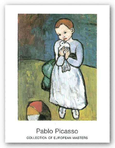Kind Mit Taube 1901 by Pablo Picasso