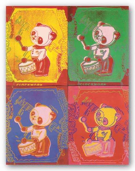 Four Pandas, 1983 - Large by Andy Warhol