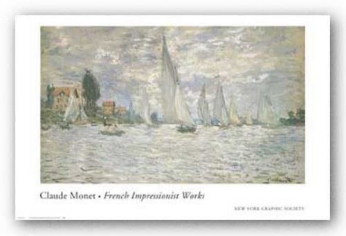 Les Barques, Regates a Argenteuil by Claude Monet