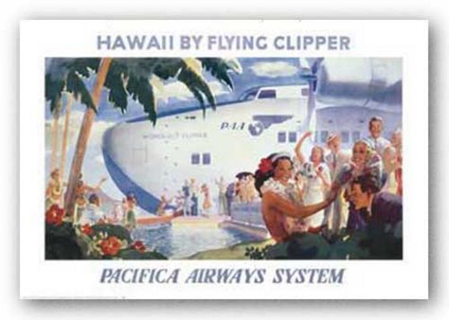 Honolulu Clipper by Reproduction Vintage Poster