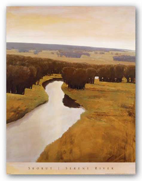 Serene River by Andrzej Skorut