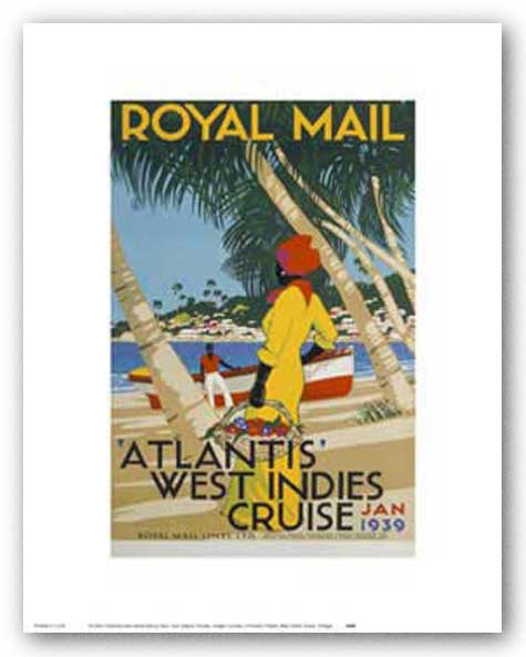 West Indies Cruise by Reproduction Vintage Poster