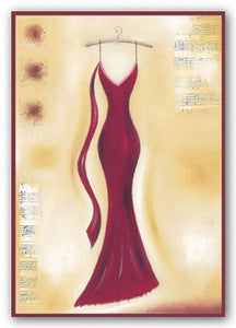 Red Evening Gown II by Lucy Barnard