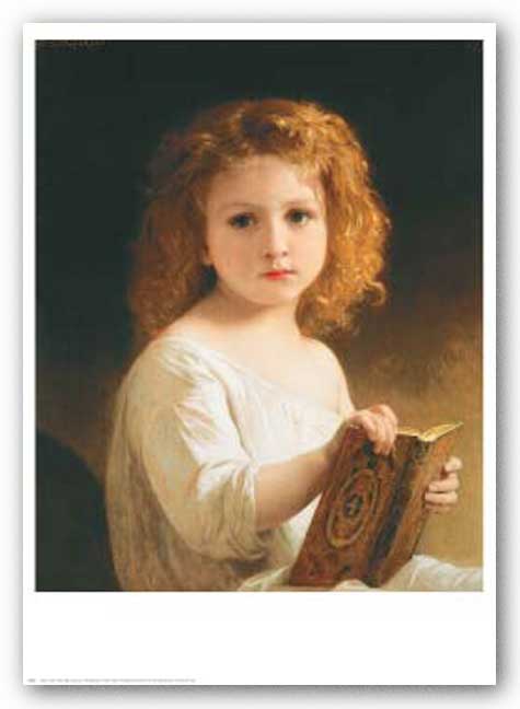 The Story Book by William-Adolphe Bouguereau