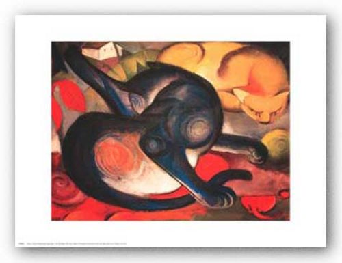 Two Cats by Franz Marc