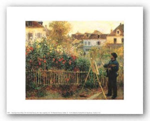 Monet Painting in his Garden at Argenteuil, 1873 by Pierre-Auguste Renoir