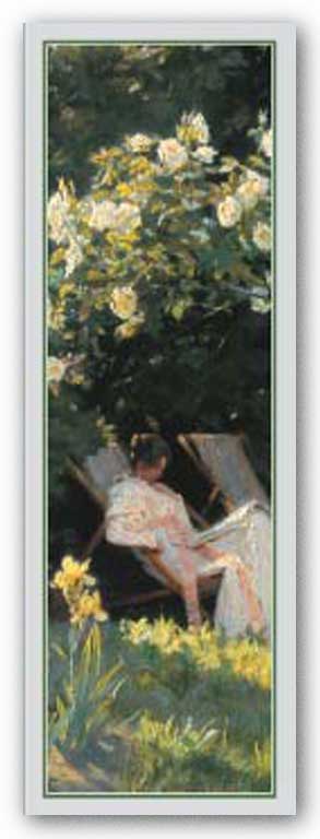 Havepartie Met Marie Krøyer (Detail) by Peter Severin Kroyer