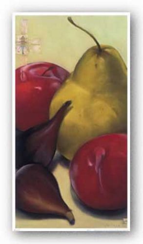 Pear, Plums and Figs by Sylvia Gonzalez