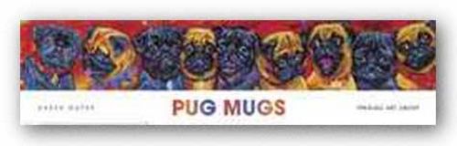 Pug Mugs by Karen Dupre