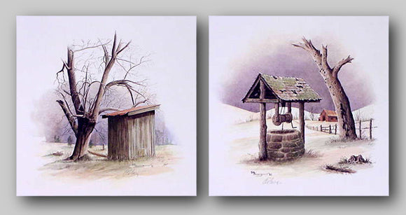 Out House and Old Well Set by Howard Burger