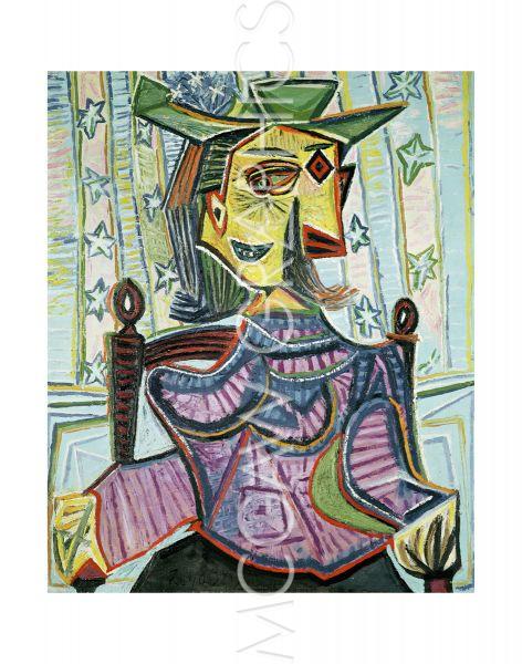 Seated Portrait of Dora Maar by Pablo Picasso