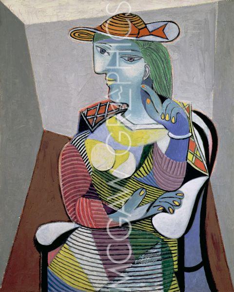 Portrait of Marie-Therese, 6th January 1937 by Pablo Picasso