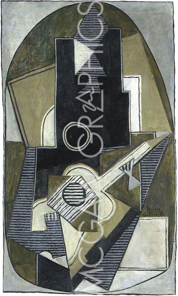 L'Homme a la Guitare, 1918 by Pablo Picasso