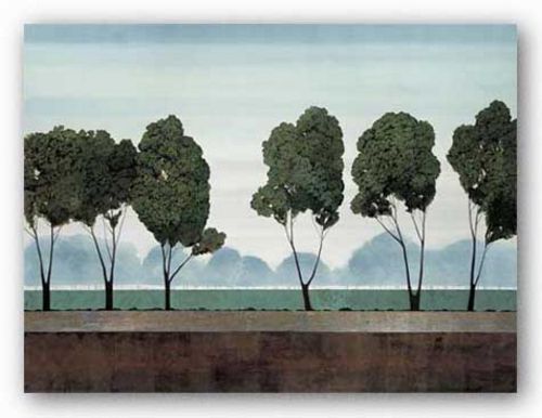 Six Trees (Silver Foil) by Robert Charon