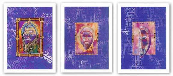 Indigo Mask Set by Charles W. Grant, Jr.