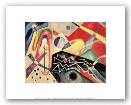 White Zig Zag by Wassily Kandinsky