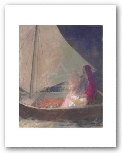 The Barque, c. 1902 by Odilon Redon