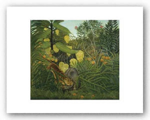 The Fight Between a Tiger and Buffalo, 1908 by Henri Rousseau