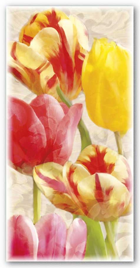Glowing Tulips I by Janet Pahl