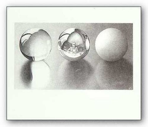 Three Spheres II by M.C. Escher Art Print – First Art Source