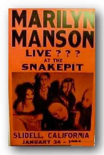 Marilyn Manson by Reproduction Concert Poster