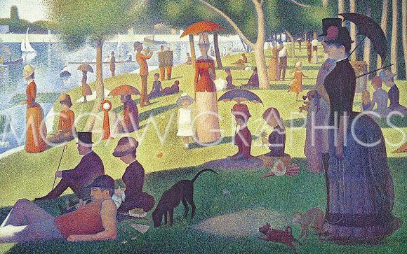 Sunday Afternoon on the Island of Grand Jatte 1864-6 by Georges Seurat