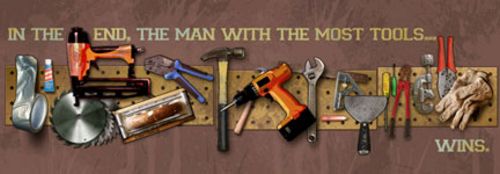 The Man With The Most Tools Wins by Jim Baldwin