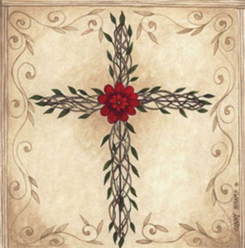 Floral Cross by Cindy Shamp