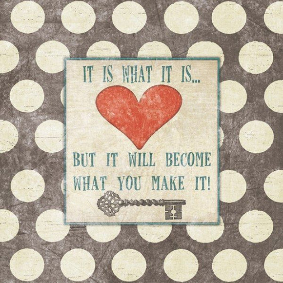It Is What It Is But It Will Become What You Make It! by Jo Moulton
