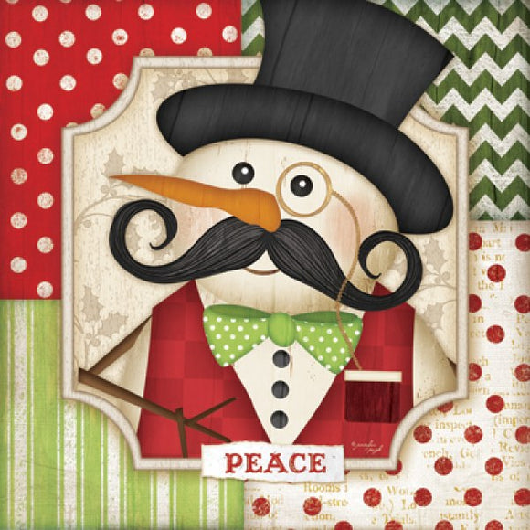 Peace - Snowman by Jennifer Pugh