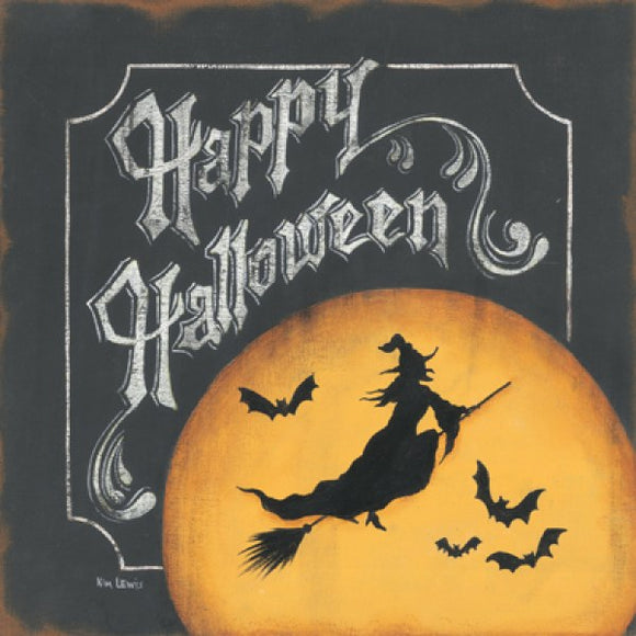 Happy Halloween - Witch by Kim Lewis