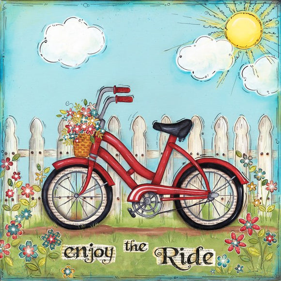Enjoy The Ride Bicycle by Lisa Keys