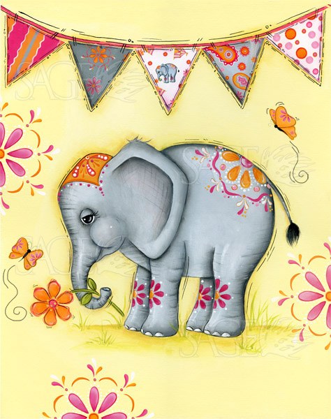 Circus Elephant II by Lisa Keys