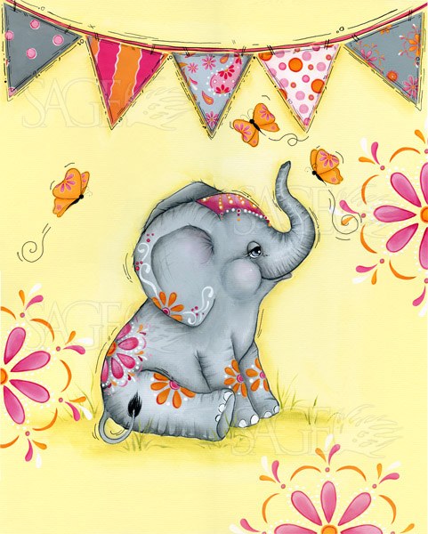 Circus Elephant III by Lisa Keys