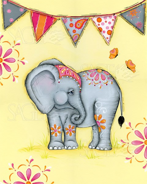 Circus Elephant IV by Lisa Keys
