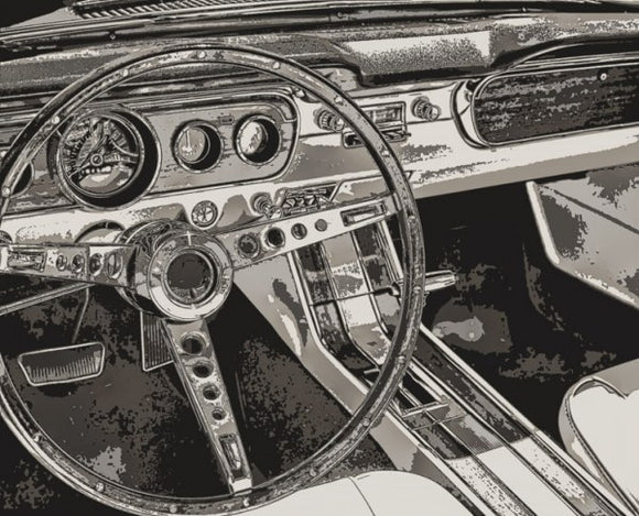 Vintage Car Dashboard by Mindy Somners