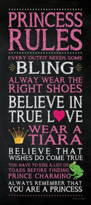 Princess Rules Every Outfit Needs Some Bling Black by Stephanie Marrott