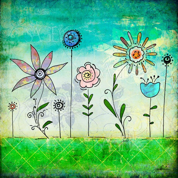 Spring Flowers by Sally Barlow