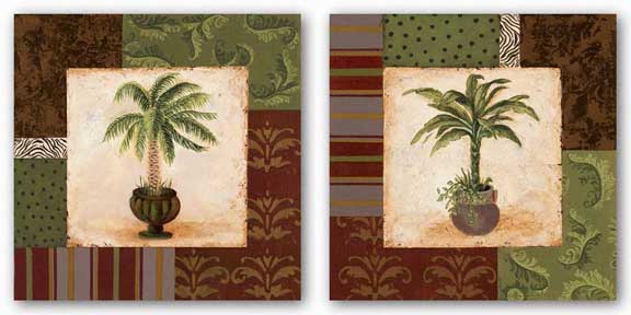 Potted Palm Set by Pamela Smith-Desgrosellier
